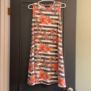 Floral & Stripe Dress